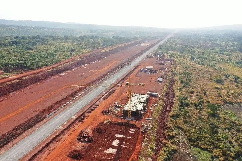 几内亚力拓西芒杜铁路项目 全景图